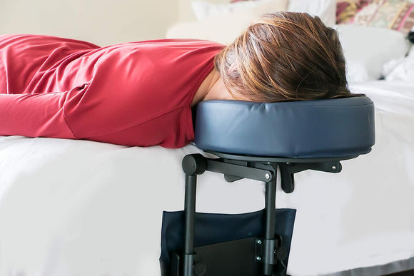 Navy face-down support system without mirror with included zippered carrying case
