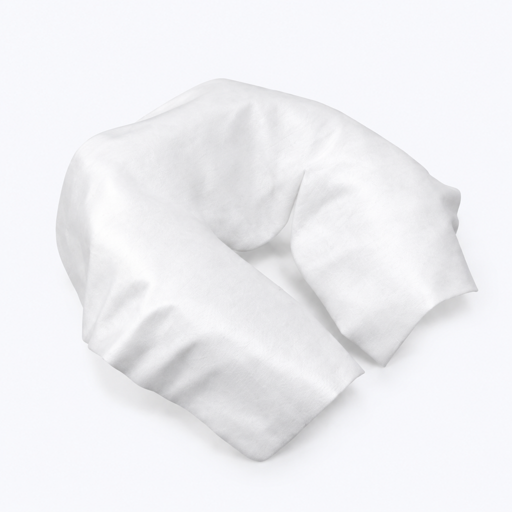 Disposable headrest cover included with Package #1 rental