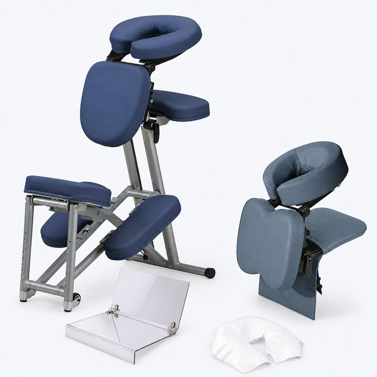 Package #3 face-down chair, tabletop support, mirror, and disposable cover