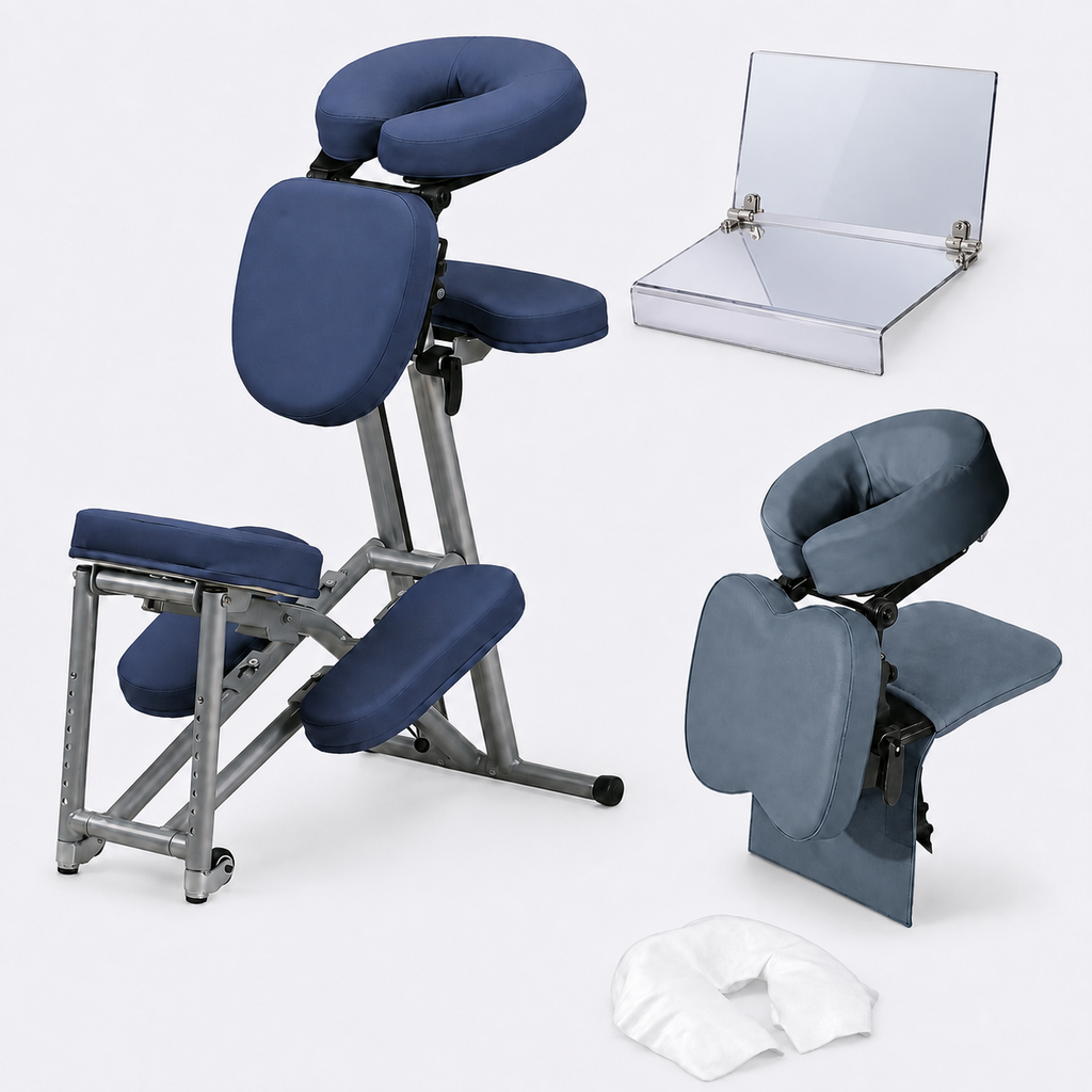 Package #3 face-down recovery chair, tabletop support, two-way mirror, and disposable cover